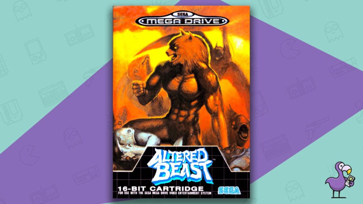 Los mejores juegos beat em up: arte de portada del juego Altered Beast Mega Drive