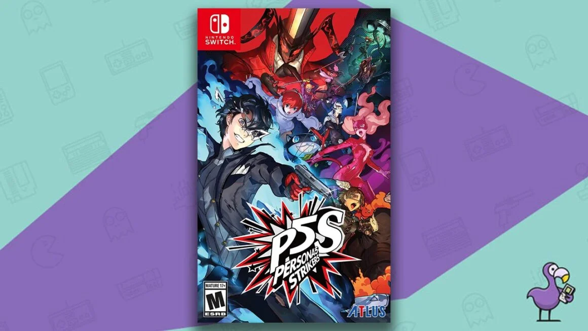 Los mejores juegos de anime para Switch: portada de la caja del juego Persona 5 Strikers