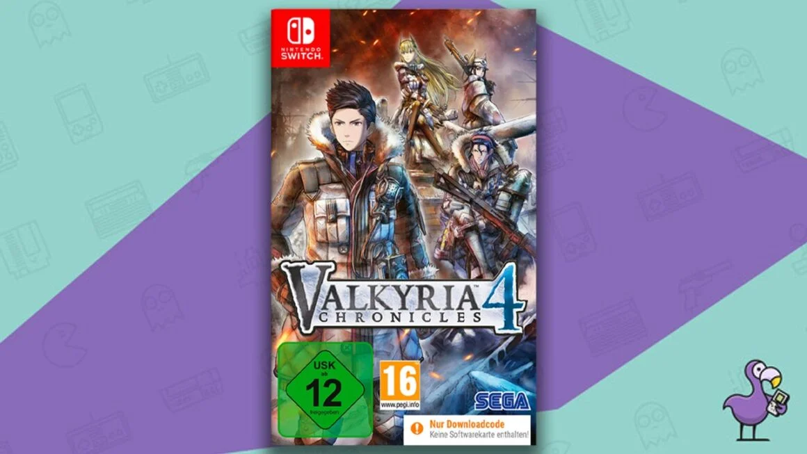Los mejores juegos de anime para Switch: arte de portada de la caja del juego Valkyria Chronicles 4