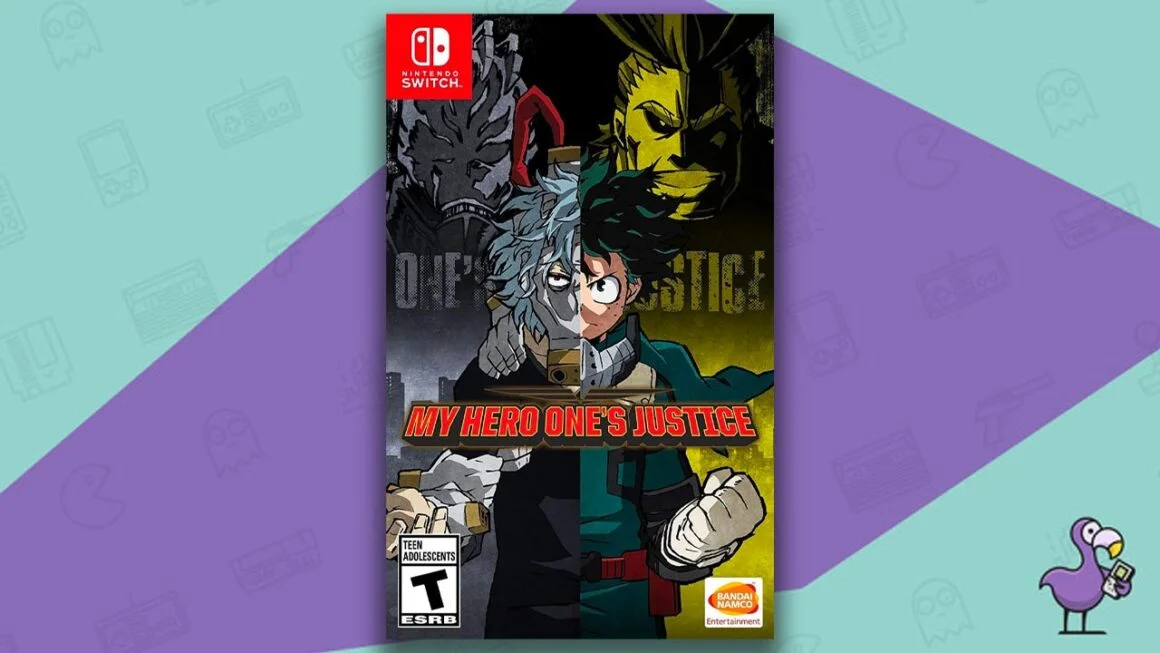 Los mejores juegos de anime para Switch: portada del juego My Hero One's Justice