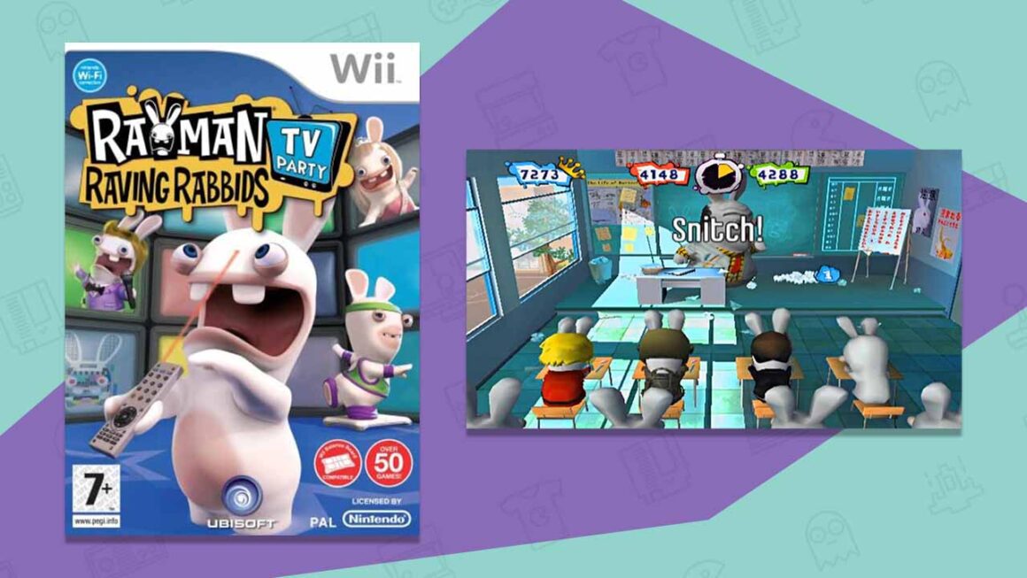 rayman raving rabbids televisión fiesta nintendo wii
