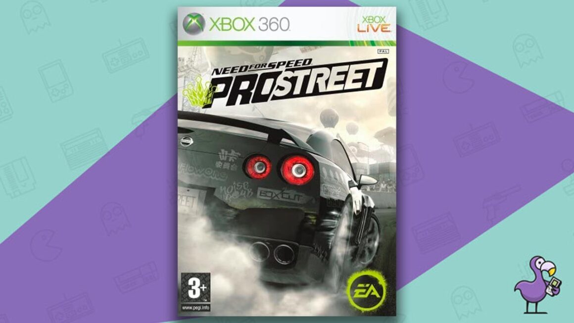 Los mejores juegos de Need for Speed: arte de portada de la caja del juego Need for Speed ​​Pro Street Xbox 360