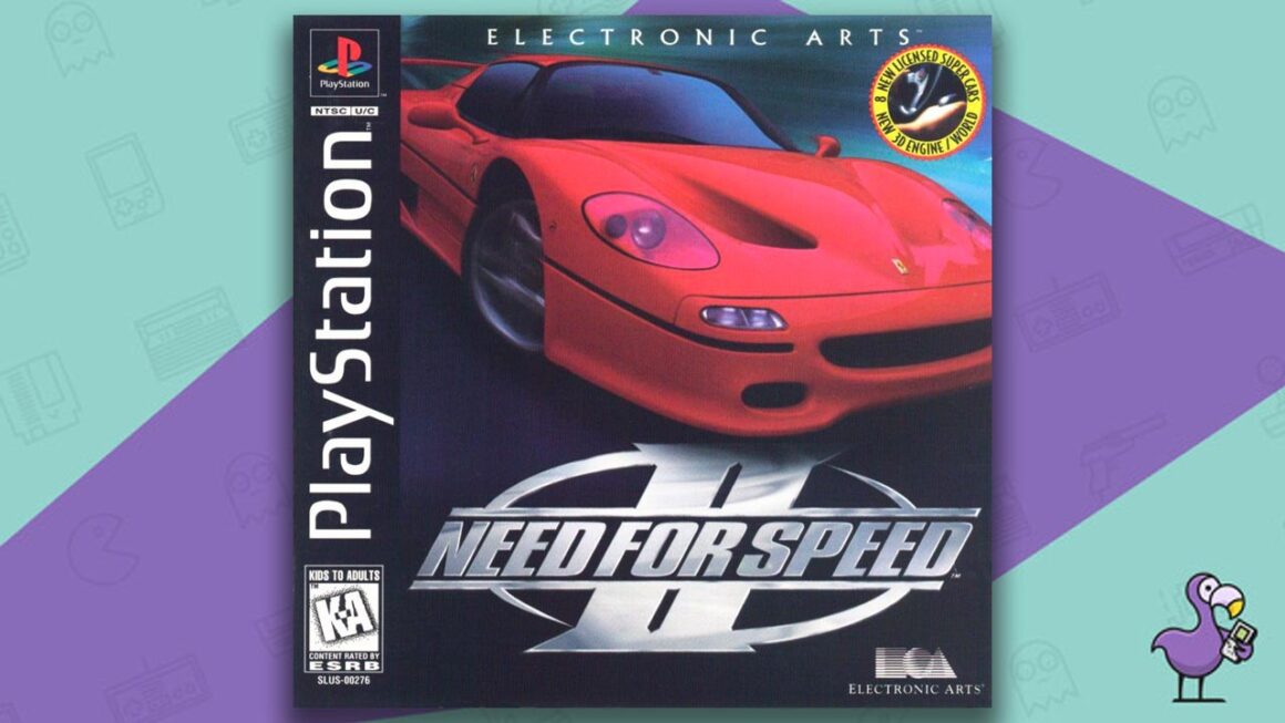 Los mejores juegos de Need for Speed: arte de portada de la caja del juego Need for Speed ​​2 PS1