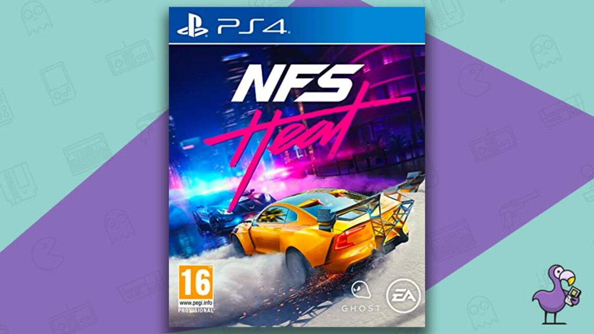 Los mejores juegos de Need for Speed ​​- Arte de portada de la caja del juego Need for Speed ​​Heat PS4