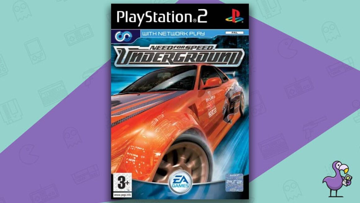 Los mejores juegos de Need for Speed ​​- Arte de portada de la caja del juego Need for Speed ​​Underground PS2