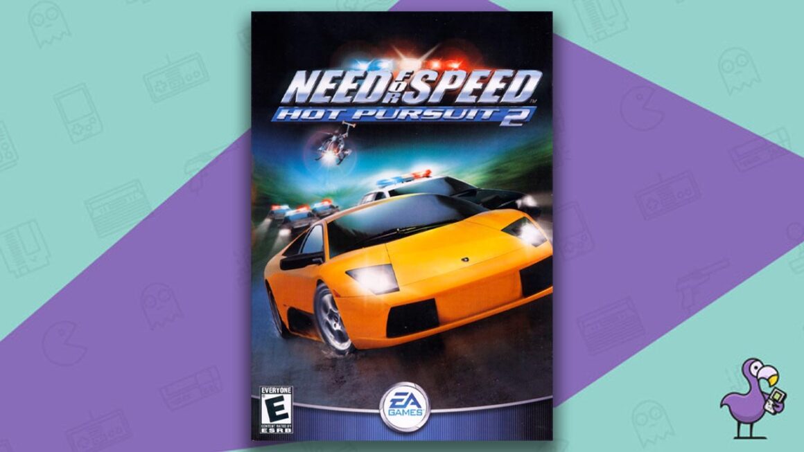 Los mejores juegos de Need for Speed ​​- Arte de portada de la caja del juego Need for Speed ​​Hot Pursuit 2