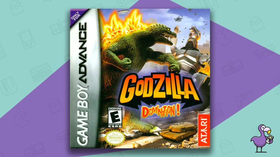 Los mejores juegos de Godzilla: portada del juego Godzilla Domination GBA