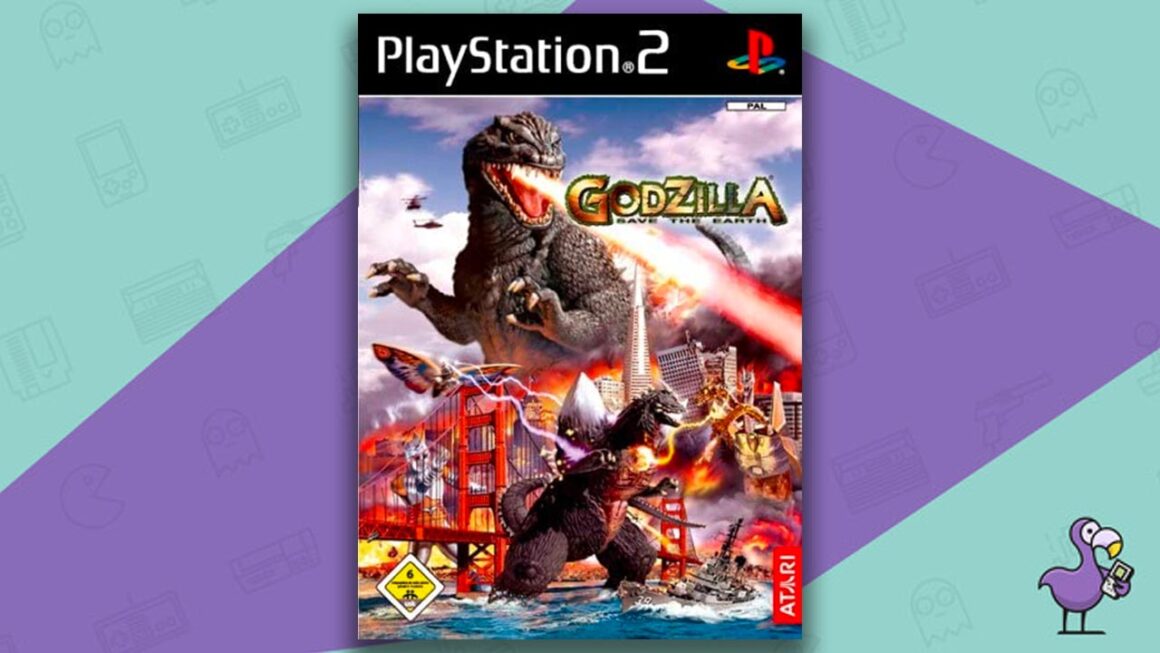 Los mejores juegos de Godzilla: portada del juego Godzilla Save the Earth Ps2