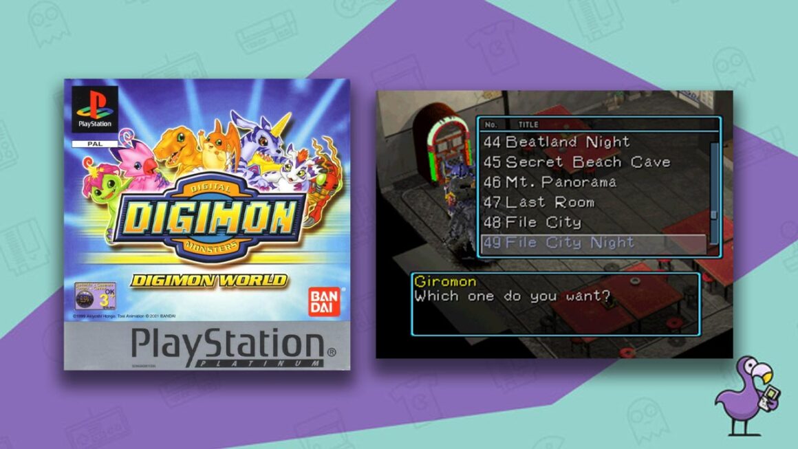 Los mejores hacks de ROM de Digimon - Digimon World Giromon Jukebox fix