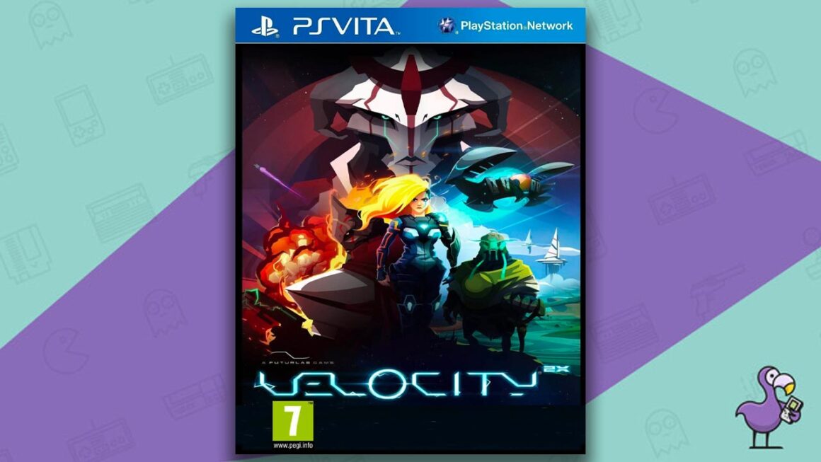 Los mejores juegos de PS Vita: arte de portada de la caja del juego Velocity 2X