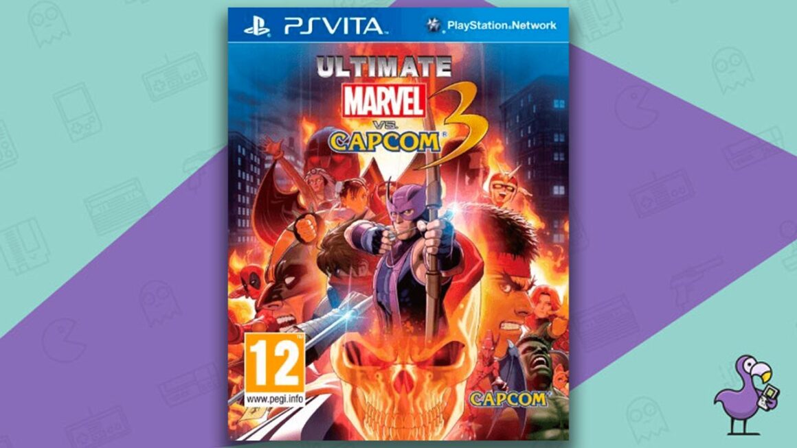 Los mejores juegos de PS Vita: arte de portada de la caja del juego Ultimate Marvel vs Capcom 3