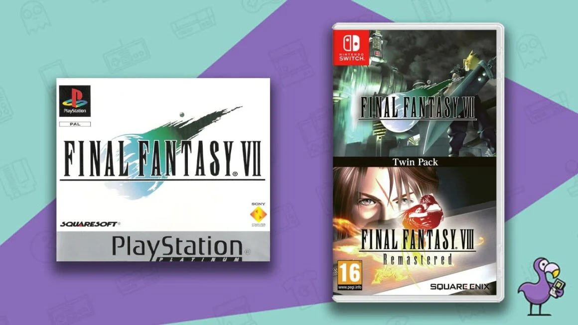 Los mejores juegos retro en Nintendo Switch - Estuche de juego Final Fantasy VII