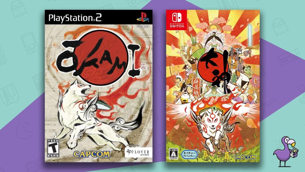 Los mejores juegos retro en Nintendo Switch - Estuche para juegos Okami HD