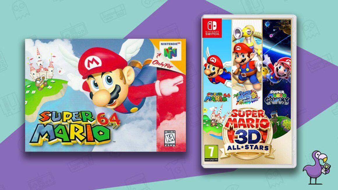 Los mejores juegos retro en Nintendo Switch - Estuche de juego Super Mario 64