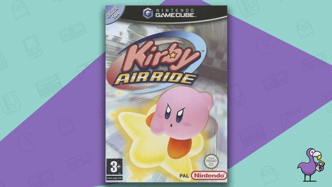 mejores juegos multijugador de GameCube: portada de la caja del juego Kirby Air Ride