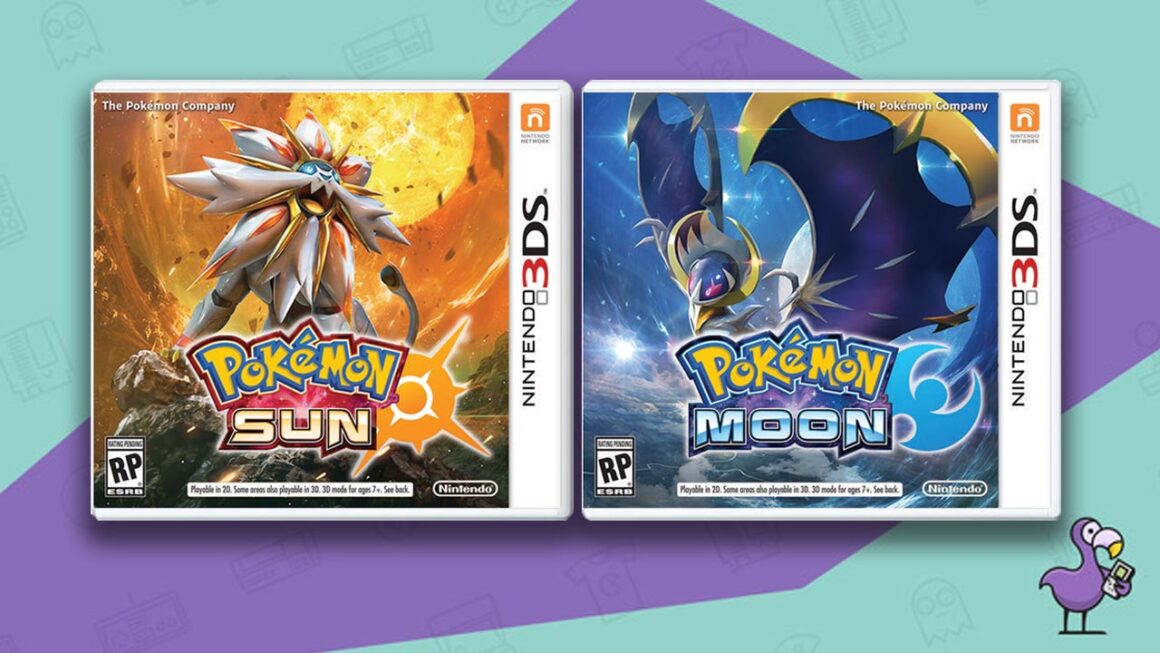 Los mejores juegos de Pokémon: portada de la caja del juego Pokémon Sun & Moon