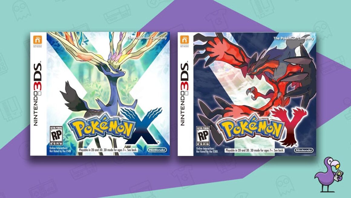 Los mejores juegos de Pokémon: portada de la caja del juego Pokémon X e Y
