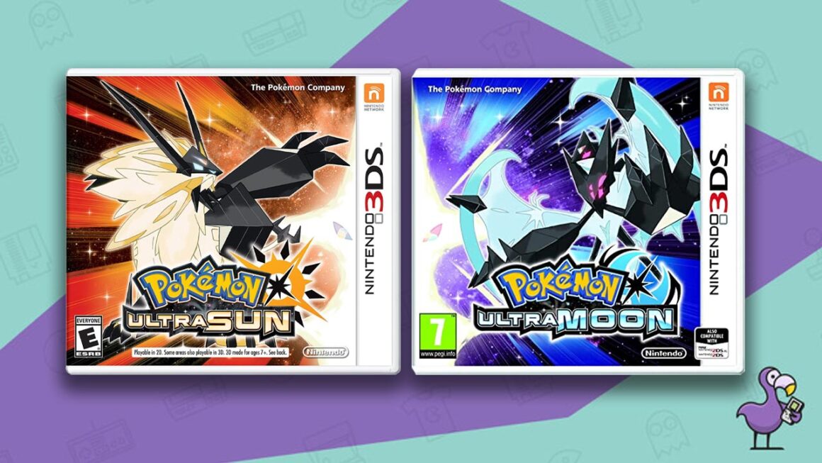 Los mejores juegos de Pokémon: portada de la caja del juego Pokémon Ultra Sun y Ultra Moon