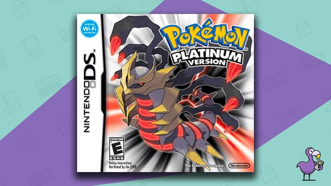 Los mejores juegos de Pokémon: portada de la caja del juego Pokémon Patinum