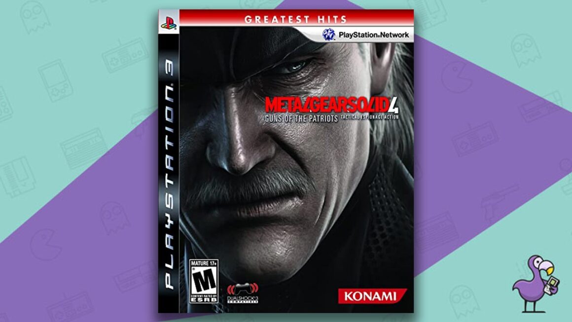 Las mejores exclusivas de PS3: portada del juego Metal Gear Solid 4