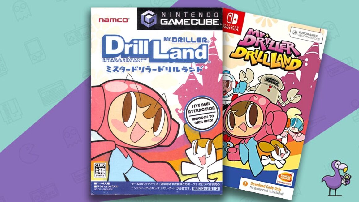 Los mejores juegos de GameCube en Switch - Mr Driller: Casos de juegos de DrillLand
