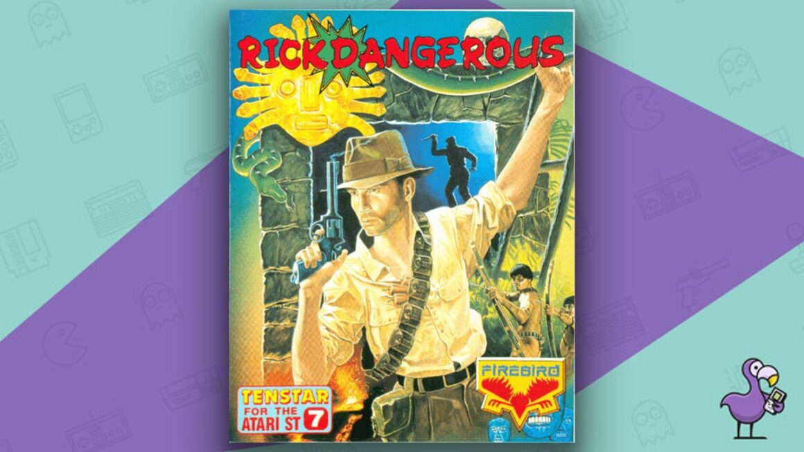 Los mejores juegos de Atari ST: arte de portada de la caja del juego Rick Dangerous