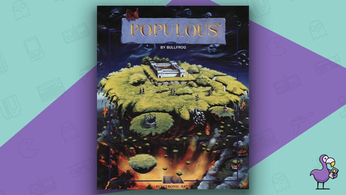 Los mejores juegos de Atari ST: arte de portada de la caja del juego Populous