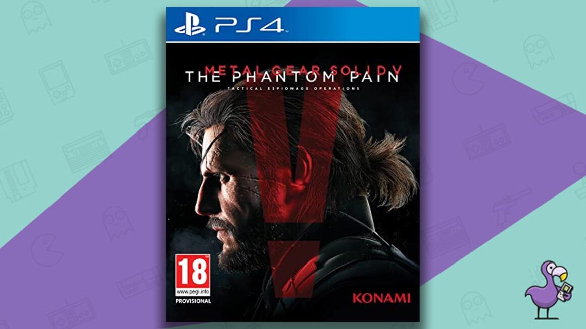 Los mejores juegos de Open World para PS4 - Metal Gear Solid V - La portada de la caja del juego Phantom Pain