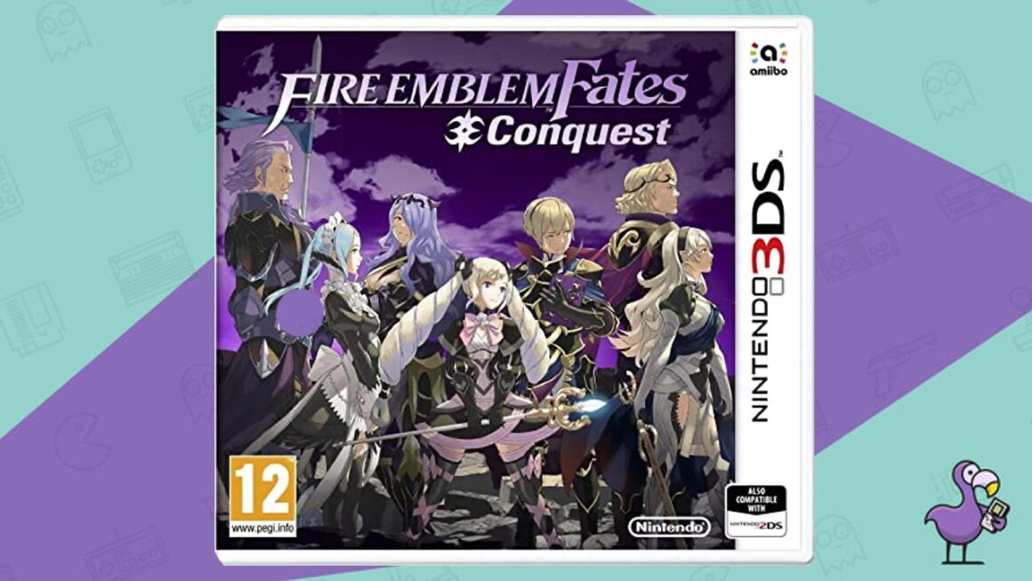 Los mejores juegos de Fire Emblem - Fire Emblem Fates: Conquest Nintendo 3DS game case cover art