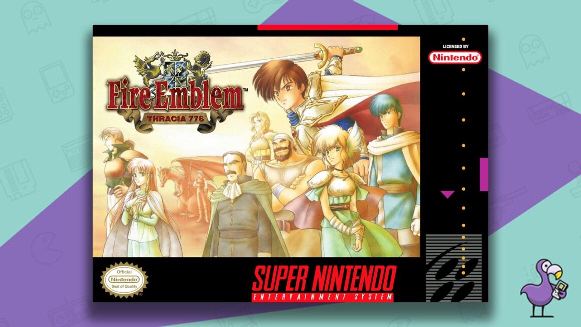 Los mejores juegos de Fire Emblem - Fire Emblem Thracia 776 SNES game case cover art