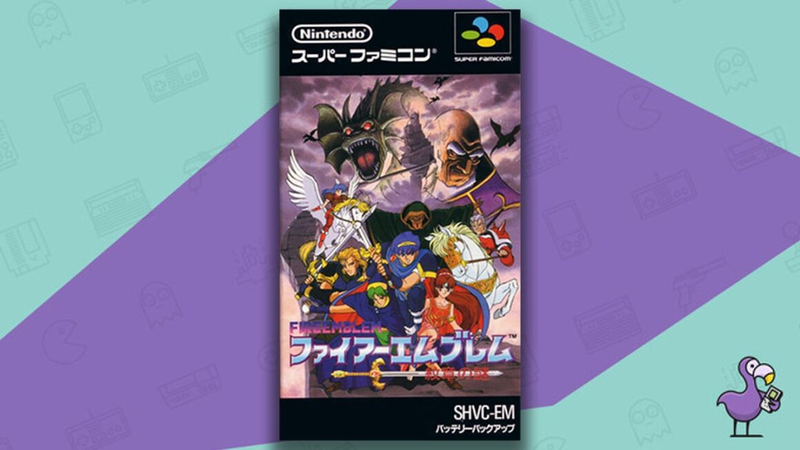 Los mejores juegos de Fire Emblem - Fire Emblem: Mystery of the Emblem SNES game case cover art
