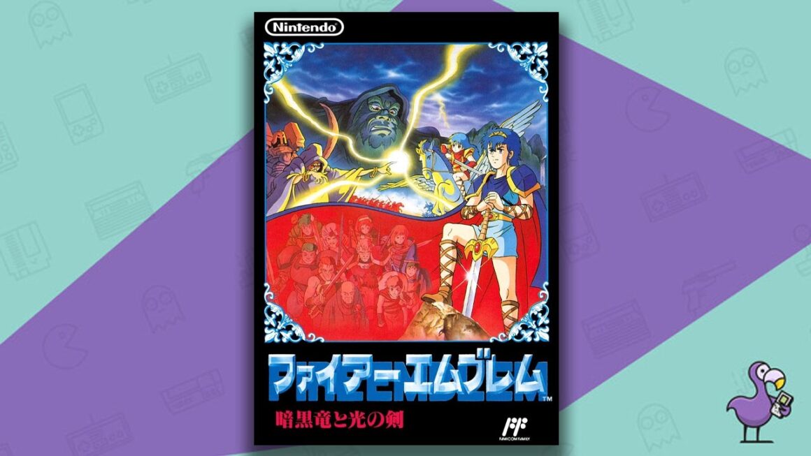 Los mejores juegos de Fire Emblem - Fire Emblem: Shadow Dragon and the Blade of Light NES game case cover art