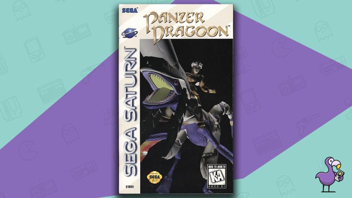 Los mejores JRPG: arte de portada de la caja del juego Panzer Dragoon Saga Sega Saturn