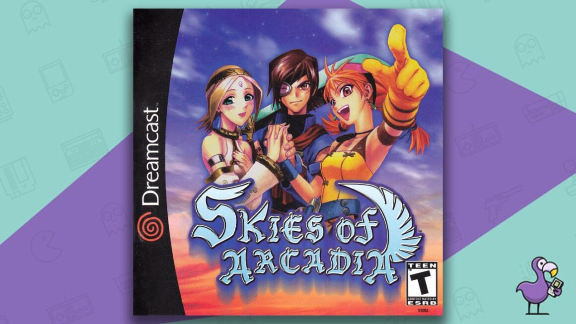 mejores juegos de Dreamcast - Arte de portada de la caja del juego Skies of Arcadia