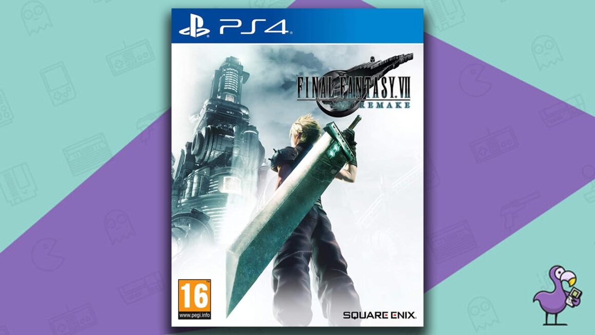Los mejores JRPG: arte de portada de la caja del juego Final Fantasy VII Remake PS4