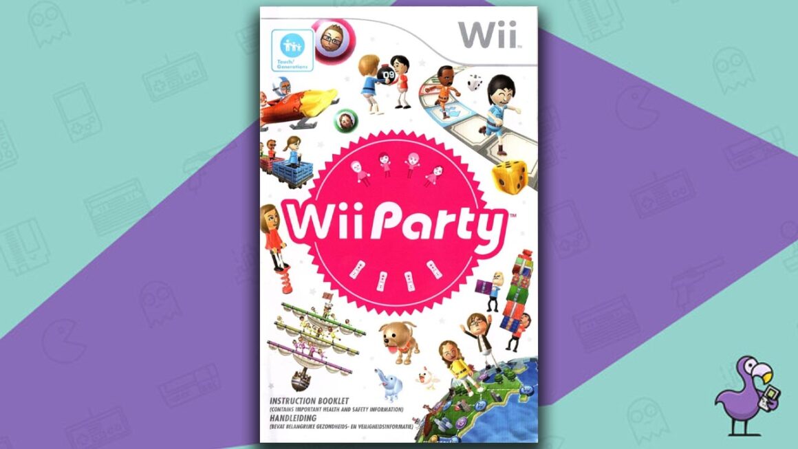 Los mejores juegos multijugador de Wii: portada de la caja del juego Wii Party