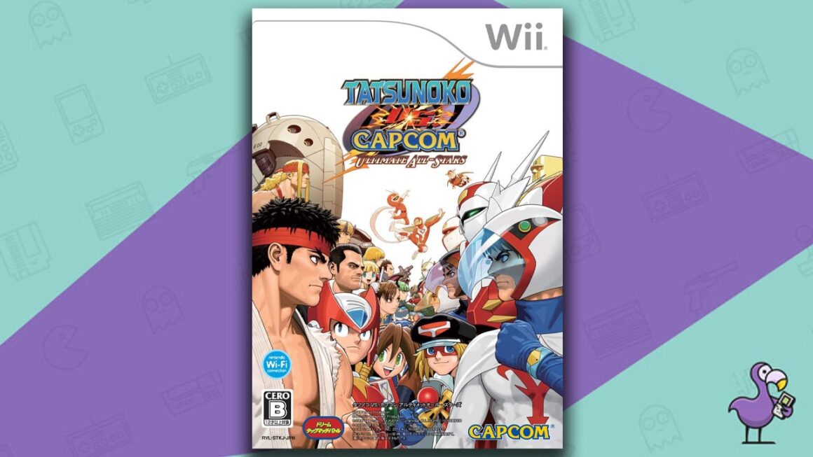 Los mejores juegos multijugador de Wii: portada del juego Tatsunoko Vs Capcom Ultimate All Stars