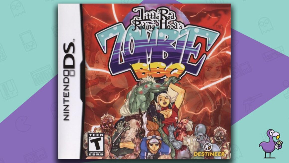 Juegos raros de Nintendo DS - Arte de portada de la caja del juego Zombie BBQ de Caperucita Roja