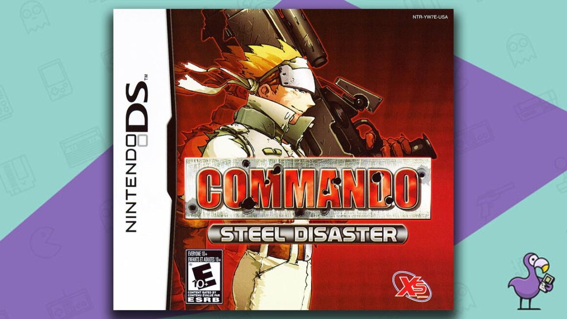 Juegos raros de Nintendo DS - Arte de portada de la caja del juego Commando: Steel Disaster