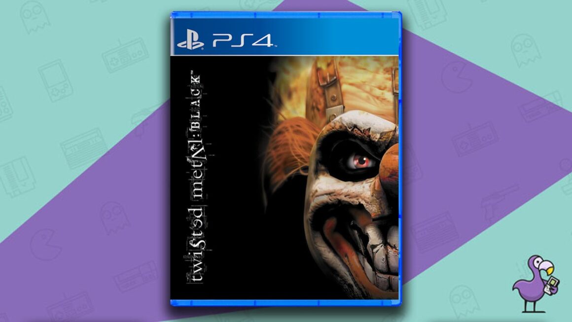 Los mejores juegos de PS2 en PS4 - Twisted Metal: arte de portada de la caja del juego negro