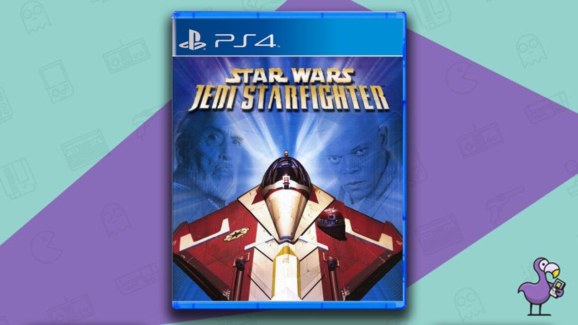 Los mejores juegos de PS2 en PS4: arte de portada de Star Wars Jedi Starfighter Game Case