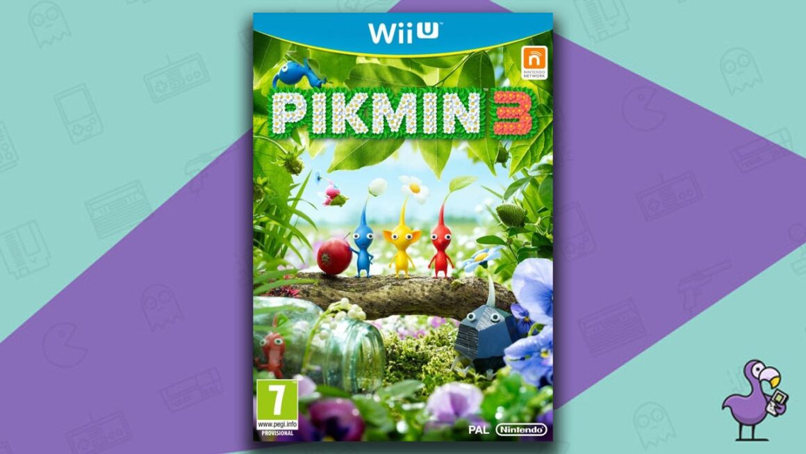 Los mejores juegos de Wii U: portada de la caja del juego Pikmin 3