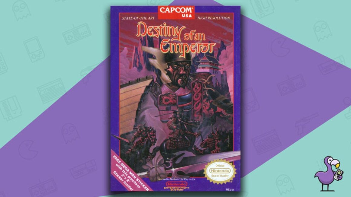 Los mejores juegos de rol de NES: portada del juego Destiny of an Emperor