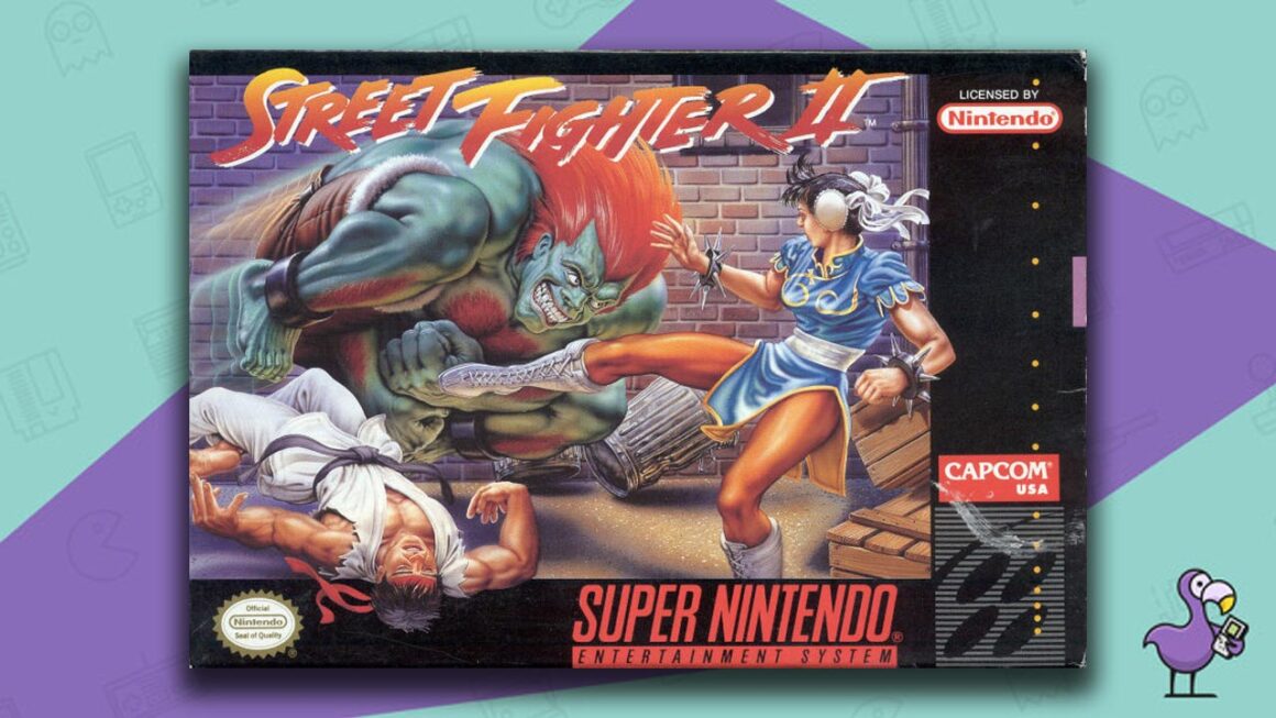 Los mejores juegos retro - Street Fighter II: la carátula del juego World Warrior