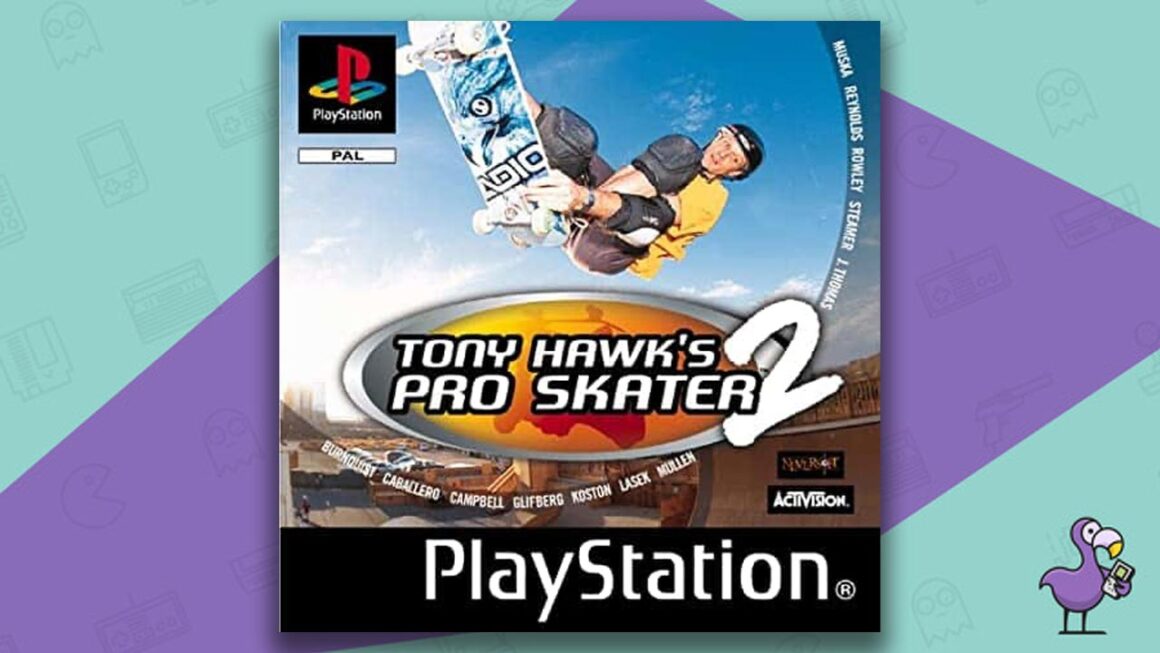 Mejores juegos retro - Carátula del juego Tony Hawk's Pro Skater 2