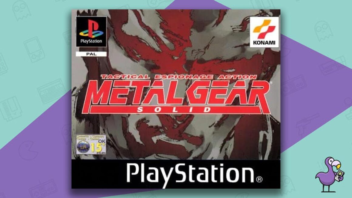 Los mejores juegos retro: portada de la caja del juego Metal Gear Solid PS1