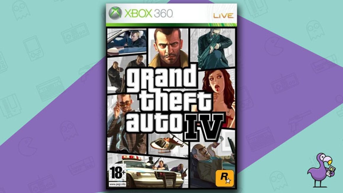 Los mejores juegos retro: portada de la caja del juego Grand Theft auto IV