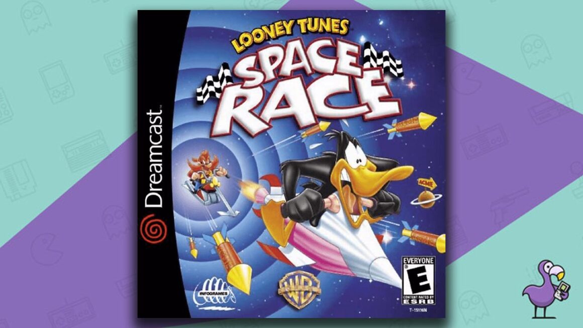 Los mejores juegos de carreras de Dreamcast: portada del juego Loony Tunes Space Race
