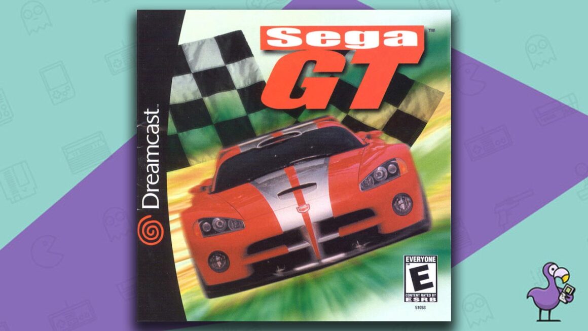 Los mejores juegos de carreras de Dreamcast: portada de la caja del juego Sega GT