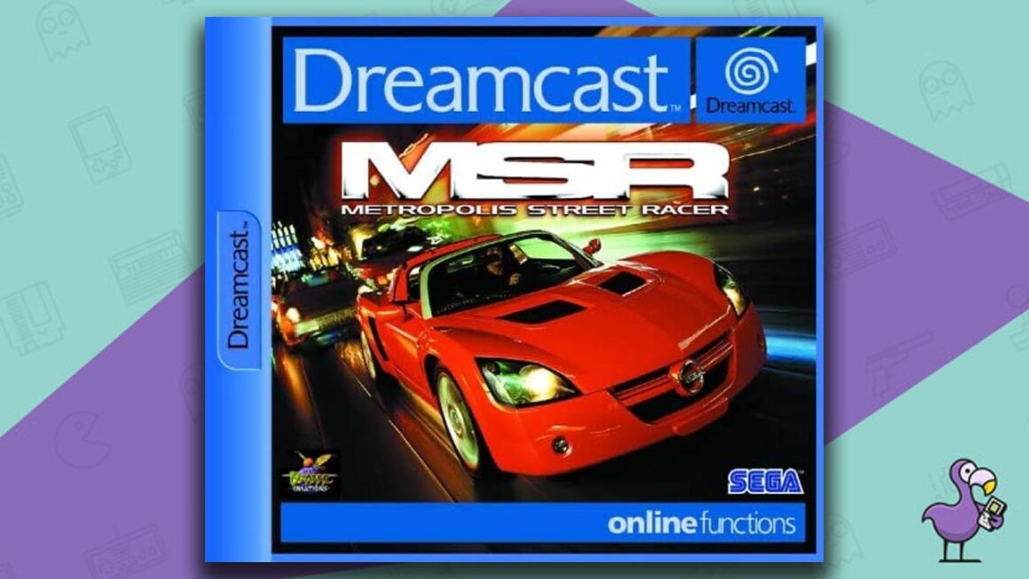 Los mejores juegos de carreras de Dreamcast - Arte de portada de la caja del juego Metropolis Street Racer